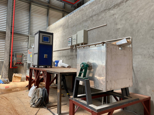IGBT high frequency 100kg induction furnace for melting aluminium